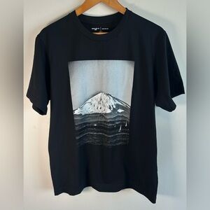 Uniqlo Peace For All Graphic T-Shirt Mens L Black Gray Daido Moriyama Japan NWOT